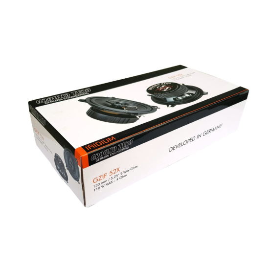 Ground Zero GZIF 65X 2-drożne głośniki współosiowe o średnicy woofera 165 mm. Moc woofera 80 W RMS